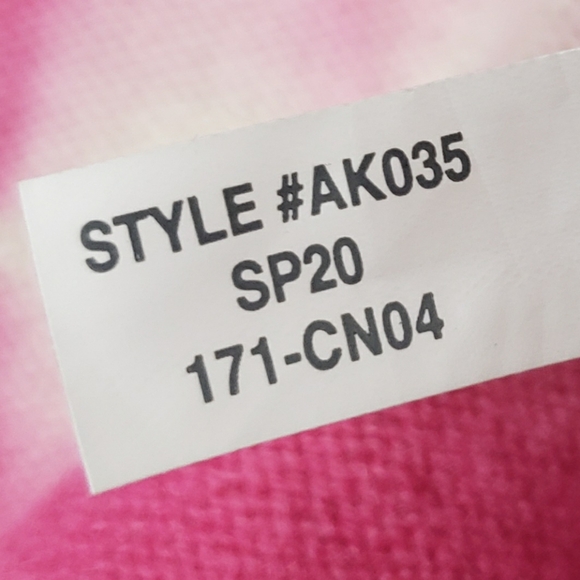 J Crew Sweater Crewneck Cashmere Tie Dye Pink White Small - Picture 9 of 15